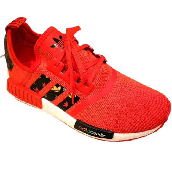 Adidas NMD R1 Women's Athletic Sneakers Red - Picture 12 of 16